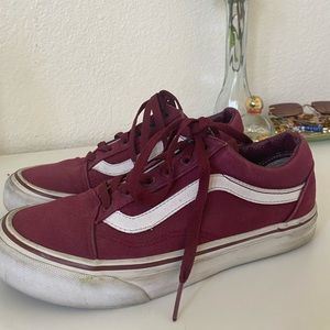 Maroon Vans Womens 7